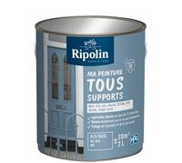 Peinture multi-supports - Bleu pastel - RAL 5024 - Mat - Ripolin - 2L