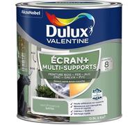 Dulux Valentine ECRAN+ MULTI-SUPPORTS EXTERIEURE - Peinture en Phase Aqueuse pour l'Éxtérieur et l 'Intérieur - Satin Vert Provence 0,5 L
