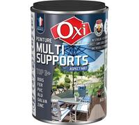 Peinture multi supports - OXI - TOP3+ - 0.250 L - Noir - Mat - Glycérophtalique