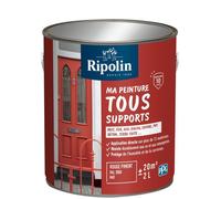Peinture multi-supports - Rouge piment - RAL 3000 - Mat - Ripolin - 2L