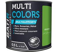 Peinture multi-supports satin soyeux Batir - Vert Amazonie - 0,5 l