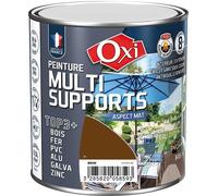 Peinture multi supports TOP3+ mat 0.5 L - brun