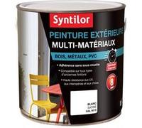 Peinture multimatériau extérieur blanc satiné 2 l