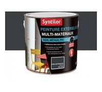 Peinture multimatériau extérieur gris anthracite satiné 2 l