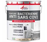 Peinture mur antibactérienne lessivable Ivoire Clair - RAL 1015 2.5 L
