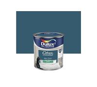 Peinture mur, boiserie crï¿½me de couleur DULUX VALENTINE bleu paon satinï¿½ 0.5L
