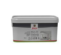 Peinture Mur et Plafond Finition Satinée 2,5L - Couleur Citron Vert - Surface entre 30 et 35 m² - Utilisation Intérieur et Extérieur - Sèche Rapidement - Peinture Murale - Lessivable - Jafep