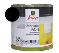 Peinture mur et plafond Jafep Mat Black 0,5 l mate