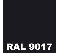 Peinture Mur Exterieur - Pot 15 L - Metaltop - 9017 - Noir signalisation