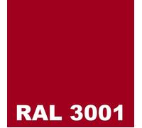 Peinture Mur Exterieur - Pot 5 L - Metaltop - 3001 - Rouge de sécurité