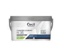 Peinture murale acrylique satinée blanche Cecil Professional 5L