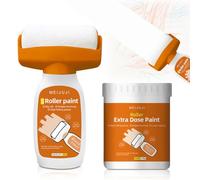 Peinture murale blanche 1000 g - Réparation murale 2 en 1 - Pour rouleau - Avec pâte de réparation murale - Peinture de retouche blanche - Avec rouleau à peinture - Peinture murale blanche