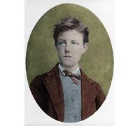 Peinture Murale d'art l'image Affiche en toile Célèbre Portrait d'Arthur Rimbaud poète français par Etienne Carjat pour le décor de couloir 60x90cm