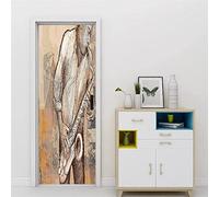 Peinture Murale De Porte Musicien Autocollant De Porte Affiche 3D - 77 X 200 Cm Papier Peint Porte Pour Salon Chambre Décoration De La Maison Stickers Muraux Auto-Adhésif Stickers Amovibles