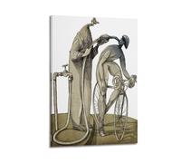 Peinture murale décorative sur toile style esquisse sportive et moderne pour chambre à coucher familiale 20 x 30 cm