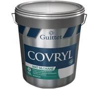 Peinture murale intérieure - GUITTET - Covryl Mat siloxané - Blanc - Mat - 15L