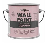 Peinture murale intérieure - vidaXL - 2,5 l - Rose - Surface lavable - Formule à base d'eau - Excellente couverture