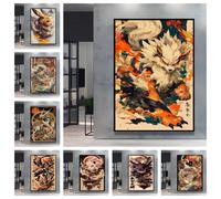 Peinture murale Pokemon Arcanine Pikachu de haute qualité, avec des designs uniques et des couleurs magnifiques, ajout d'une touche de luminosité au mur X1hpLfc0CBQ0-17