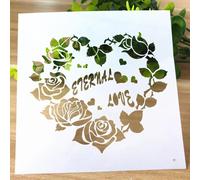 Peinture Murale Scrapbook Album De Coloriage,Modèle De Carte En Papier Décoratif,Pochoir De Gravure Ornementale,Moule De Gaufrage De Gâteau Et De Café #J