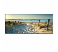 Peinture murale sur toile de plage, route de mer, impression haute résolution sur toile imperméable, adaptée pour le salon, la chambre à coucher, les murs d'étude