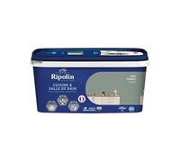 Ripolin Peinture intérieure Cuisine et Bain Satin – Lessivable, Effet perlant – Vert Nobile 2L