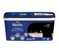 Peinture murs. boiseries. plafonds. radiateurs - RIPOLIN - Cuisine et bain - 2 L - Noir Houvert