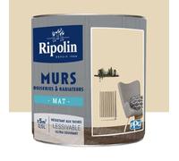 RIPOLIN Peinture Murs, Boiseries, Radiateurs Mat Beige Shari 0,5 L
