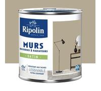 RIPOLIN Peinture Murs, Boiseries, Radiateurs Satin Beige cachemire 0,5 L