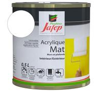 Peinture murs et plafonds Jafep White Matte 0,5 L mate