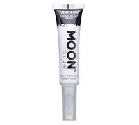 Peinture néon UV visage et corps avec pinceau de Moon Glow - 15ml - Blanc