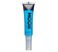 Peinture néon UV visage et corps avec pinceau de Moon Glow - 15ml - Intense Bleu