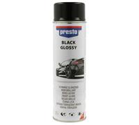 PEINTURE NOIR BRILLANTE AEROSOL 500ML PRESTO