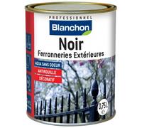Peinture noire ferroneries - brillante - 0,75L BLANCHON