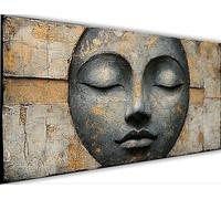 Peinture Numero Abstrait Peinture par Numero Adulte avec Cadre 80x160cm Bouddha Activité Manuelle Adulte,DIY Paint by Numbers Kits avec Pinceaux et Acryliques pour Décoration Maison Cadeaux LE-1469