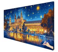 Peinture Numero Adulte 100x40cm Peinture Numero Enfant Paysage Activité Manuelle Adulte Painting by Numbers Londres Cheerful Painting Art Kits Tableau a Peindre Cadeau Femme Decoration Murale C-66