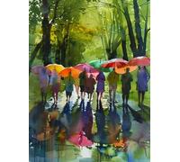 Peinture Numero Adulte Abstrait, Arbre Peinture Numero Enfant, DIY Loisirs Créatifs Adultes, Paint by Numbers Kits avec Pinceaux et Pigment Acryliques, Decoration Automne, Cadeau, 90x110cm, Q-2094