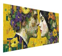 Peinture Numero Adulte Abstrait, Baiser DIY Peinture Numero Enfant, Activité Manuelle Adulte Kits, Paint by Numbers Kits avec Pinceaux et Pigment Acryliques, Decoration Automne, Cadeau 160x70cm I-5783