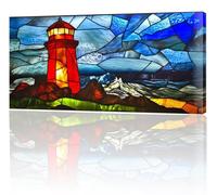 Peinture Numero Adulte Abstrait Phare Peinture Enfant, loisirs Créatifs Adultes, DIY Peint à la Main kit de Peintures à l'huile, Coloriage Numero Art Peintures kit, Décoration Murale 90x180cm w-128