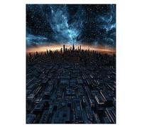 Peinture Numero Adulte Abstrait Toile Peinture Numero Enfant Ciel étoilé Activité Manuelle Adulte Wall Art Supplies 70 x 95Cm, DIY Couleur Paint by Numbers pour Decoration Murale Cadeau model-5520