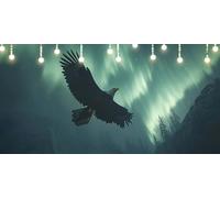 Peinture Numero Adulte Aigle Peinture Numero Enfant Aurore DIY Kits de Peinture au Numéro 40X100cm avec Pinceaux et Acryliques Sans Cadre, Activité Manuelle Adulte, Décoration Halloween Cadeau L6-1657
