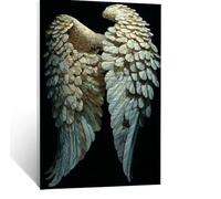 Peinture Numero Adulte Aile, Toile Peinture Numero Enfant Débutants Ailes d'ange, Canevas Kit Complet Adulte 100x150 cm Avec Pinceaux et Acrylique, DIY Paint by Numbers pour Decoration Murale LSJ-9185