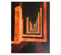 Peinture Numero Adulte Allée, Toile Peinture Numero Enfant Débutants Architecture, Canevas Kit Complet Adulte 135x100CM Avec Pinceaux et Acrylique, DIY Paint by Numbers pour Decoration Murale LSJ-2422