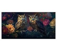 Peinture Numero Adulte Animal Activité Manuelle Enfant Loisirs Créatifs Coloriage Numerote Hibou Diy Kit Tableau Peinture Sur Toile Numero d'art Acrylique Cheerful Painting 50x100cm Sans Cadre u-4110