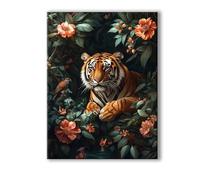 Peinture Numero Adulte Animal, Peinture Numero Adulte avec Cadre 45x60cm, 5D DIY Forêt Paint by Numbers avec 3 Pinceaux et Peintures Acryliques, Loisirs Créatifs Adultes Decoration Murale 0R-122