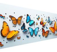 Peinture Numero Adulte Animal Peinture Numero Papillon Paint by Numbers Kits avec Pinceaux Peintures Acryliques Toile Coloree Kits Loisirs Créatifs Adultes, Decoration Chambre Cadeau 40x80cm q5-34Z