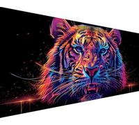 Peinture Numero Adulte Animal Peinture Numero Tigre Paint by Numbers avec Pinceaux Peintures Acryliques Toile Coloree Kits Loisirs Créatifs Adultes, Decoration Chambre, Cadeau Femme 100x200cm o5-357