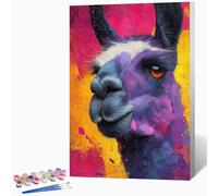 Peinture Numero Adulte Animal Peinture Par Numero Adulte âNe,DIY Enfant Activité Manuelle Kit Creatif 40x60cm, Kit Coloriage Avec PigmentéE Et Pinceaux, Decoration Murale (Sans Cadre) -LKF07599B
