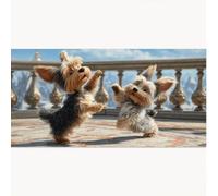 Peinture Numero Adulte Animal, Peinture par Numero Adulte Chien DIY Paint by Numbers avec Acryliques Créatifs Loisirs Peindre kits par Décoration de Maison Cadeaux 30x60cm, Sans Cadre 1T-1252