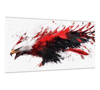 Peinture Numero Adulte Animal, Peinture Par Numero Aigle DIY Adulte Débutants Kits, Numéros Coloré Toile, Acrylique et 3 Pinceaux, Décoration Intérieure Maison, Loisir Créatif Cadeau 20x40cm (Y#A)65
