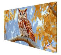 Peinture Numero Adulte Animaux 150x60cm Peinture par Numero Adulte Hibou Paint by Numbers for Adults Cheerful Painting DIY Acrylique Tableau a Peindre Tableau Decoration Murale Cadeau Femme B-14